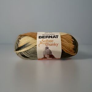 Bernat Softee Chunky Yarn Tranquildad Multi-Color 2.8oz 74yds Super Bulky New